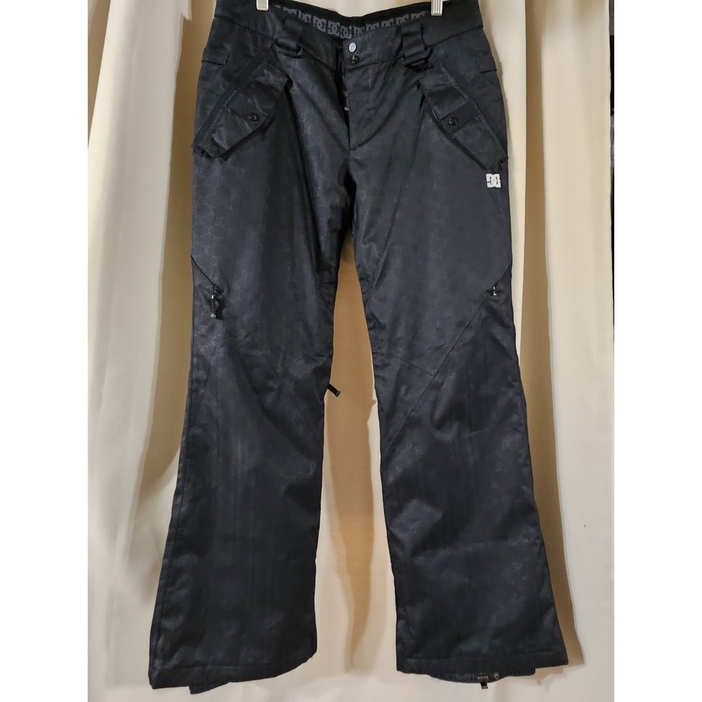 DC Exotex 8000 Snow Pants Snowboarding Medium Zipper‎ Vents Pockets Medium Black